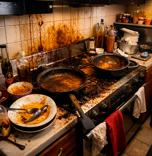 Desorden cocina